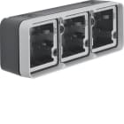 BERKER - BRK6019303505 SERIE W.1 GRIGIO/GRIGIO CHIARO OPACO
