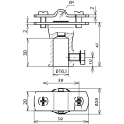 DEHN ITALIA SPA - DEH106128 STAFFA PORTAFILO IN INOX TD 7-10MM