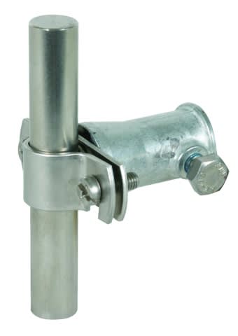 DEHN ITALIA SPA - DEH106129 Staffa portafilo in INOX Td 16mm ZG/INOX D 16mm con boccola di fissaggio in zama D 16mm