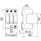 DEHN ITALIA SPA DEH908301 DEHNGUARD DG MU 3PY 600 3W+G