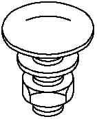 OBO BETTERMANN OBO6406203 FRSB 6X20 F BULLONE CON TESTA TONDA