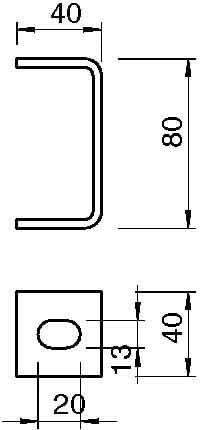 OBO BETTERMANN - OBO6356109 DB FT STAFFA A SOFFITTO