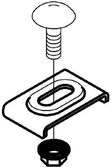 OBO BETTERMANN OBO6017045 GKT 38 A2 CLIP FISSAGGIO PASS. GRIGLIATA
