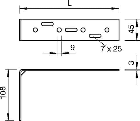 OBO BETTERMANN OBO6015514 DBL 50 150 FS STAFFA DISTANZIATRICE