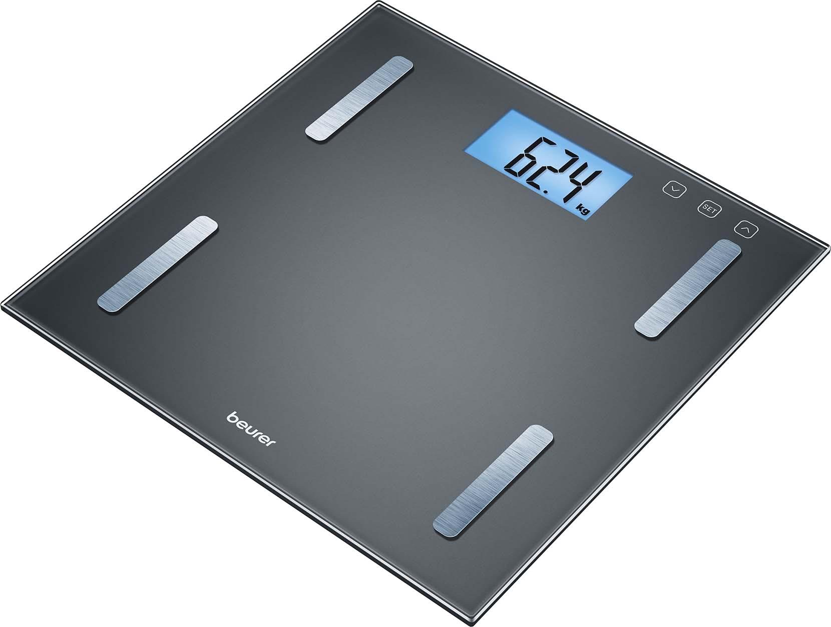 BEURER - BUE74909 Fettanalysewaageb.180kg Glas LCD-Anz BMI