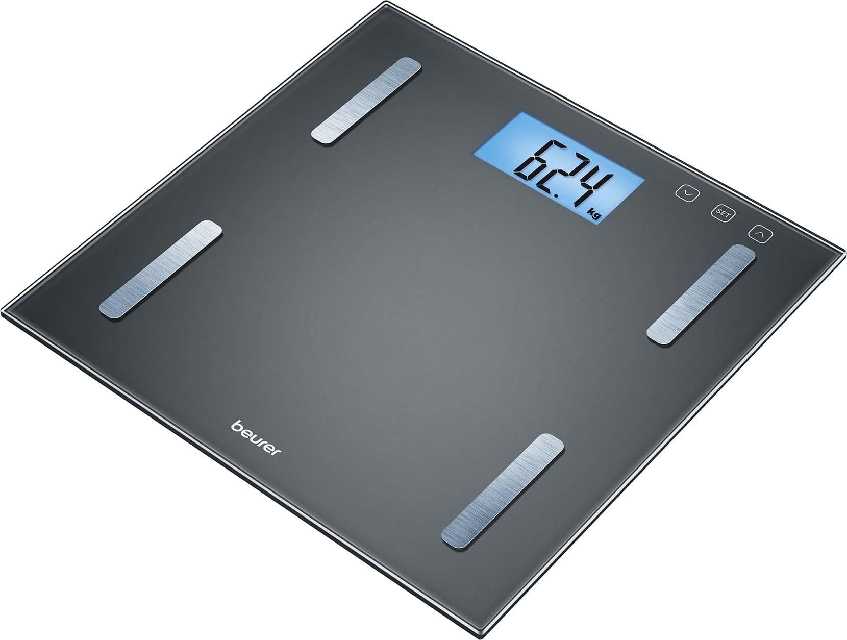BEURER BUE74909 Fettanalysewaageb.180kg Glas LCD-Anz BMI