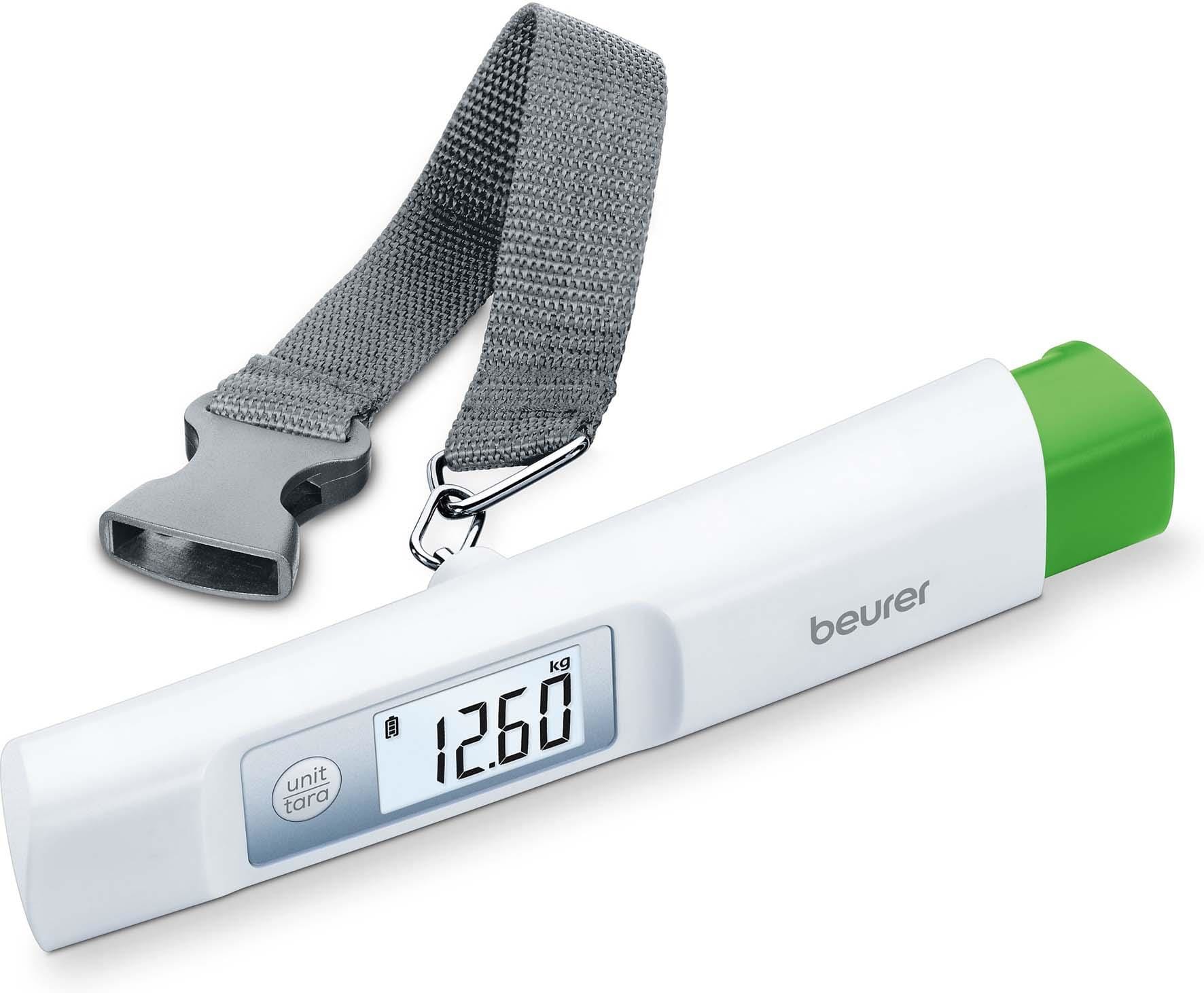 BEURER BUE73213 Kofferwaage bis 50kg 10gTeil. LCD GurtlA