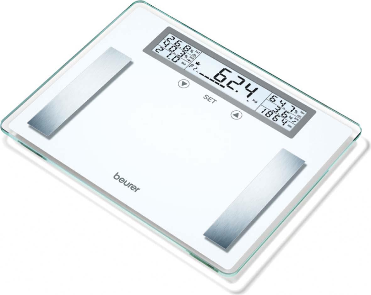 BEURER - BUE76020 Fettanalysewaage XXL b.200kg Glas LCD-An