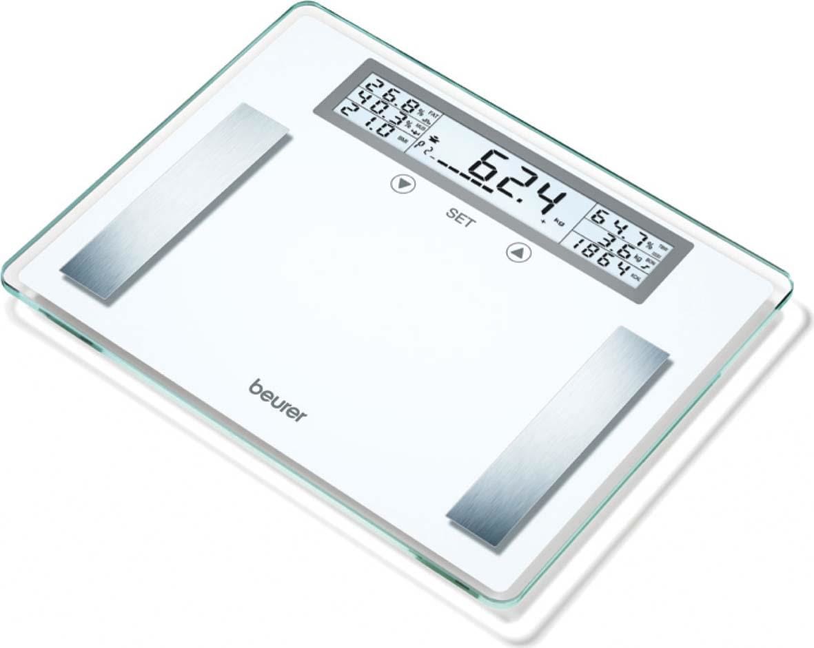 BEURER - BUE76020 Fettanalysewaage XXL b.200kg Glas LCD-An