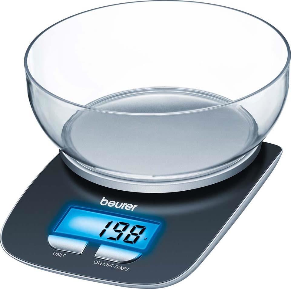 BEURER BUE70415 KA1/4chenwaage b.3kg 1gTeil. LCD Kst.Sch