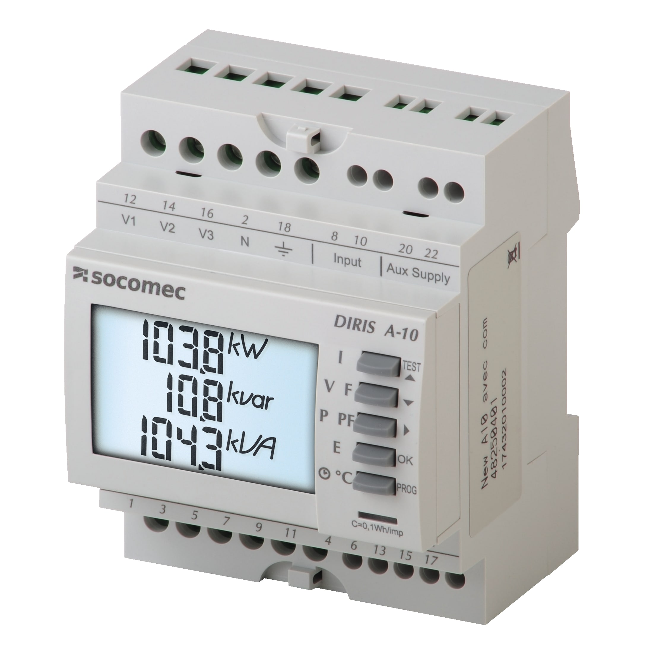 SOCOMEC SOC48250400 DIRIS A10 SENZA COMUNICAZ. MODBUS