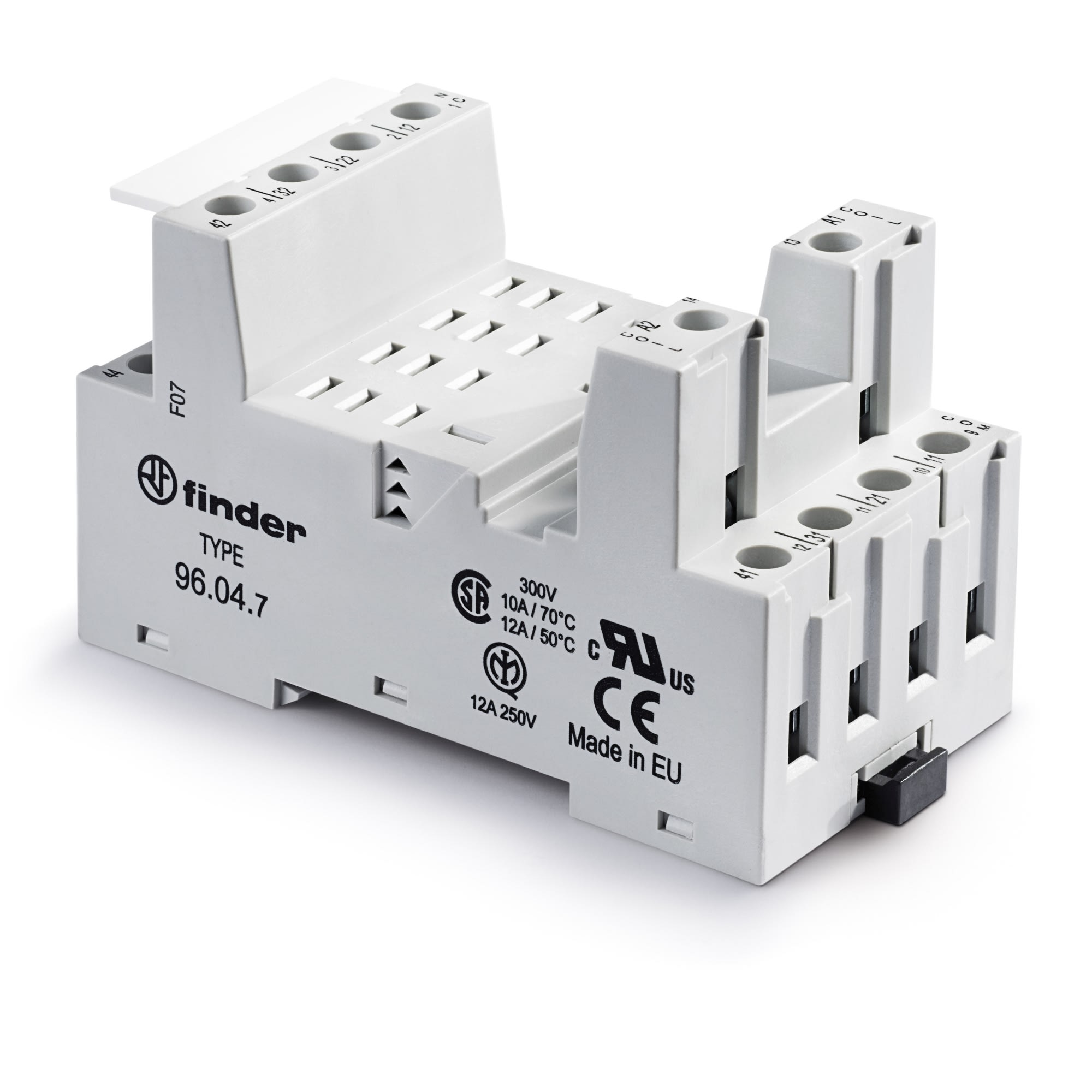 FINDER SPA - FIN96047SMA ZOCCOLO CON MORSETTI A BUSSOLA 4P S.56