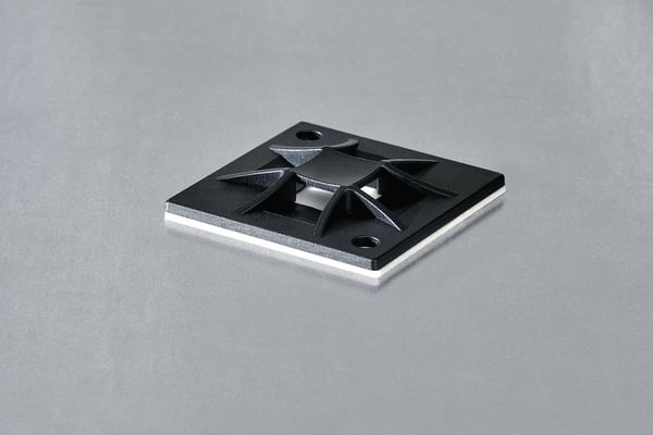 HELLERMANNTYTON Srl HEE151-10914 BASETTA ADESIVA/VITE 20 X 20 NERO QM20A