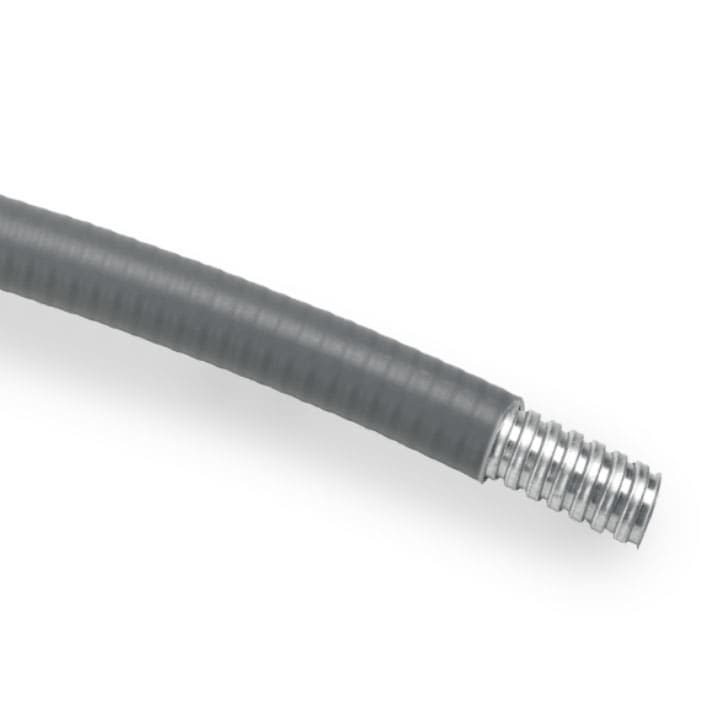 COSMEC - CSM607E016N Guaina in acciaio zincato, ricoperta in EVA liscio, diametro 15,5x21 mm, nero, AD16