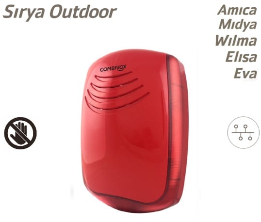 COMBIVOX SRL CMB61.049 SIRYA OUTDOOR ROSSA LAMPEGGIANTE ROSSO