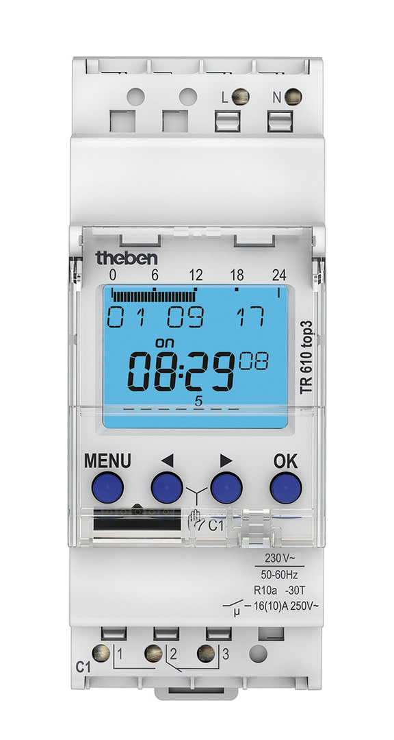 THEBEN SRL THE6100130 TR 610 TOP3 INTERRUTT ORARIO DGT SETT 1C