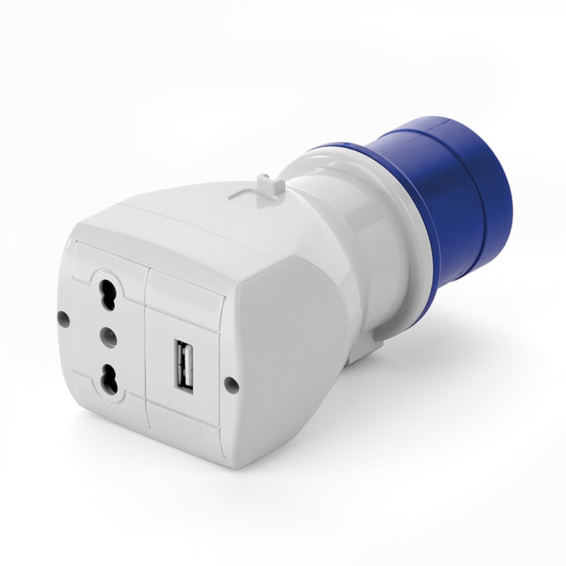 SCAME PARRE SPA SCA610.370U ADATT.IEC309-DOMESTICO BIVALENTE + USB