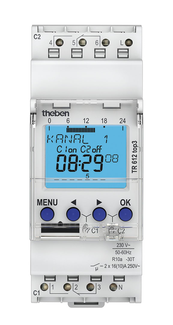 THEBEN SRL THE6120130 TR 612 TOP3 INTERRUTT ORARIO DGT SETT 2C