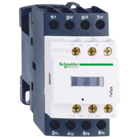 SCHNEIDER ELECTRIC - SNRLC1D098ED Contattore TeSys LC1D - 4 poli (2NO + 2NC) - AC1 440V 20 A - 48 V CC