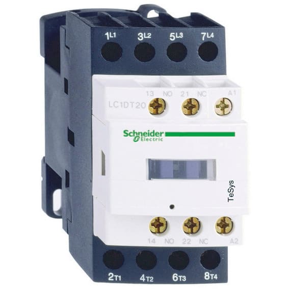 SCHNEIDER ELECTRIC - SNRLC1DT20U7 CONTATTORE 20A 240VAC 4P