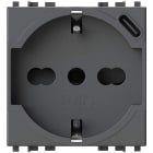 4 BOX SRL - 4BX4B.V19.P40.USB P40 USB 3.0 Vimar Arkè Grigio