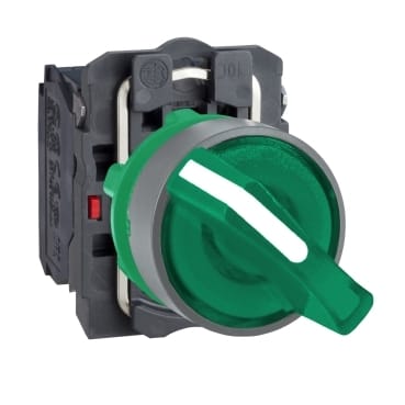 SCHNEIDER ELECTRIC SNRXB5AK123G5C0 SELETT. LUM.VERDE LED 120V GHIERA GRIGIA