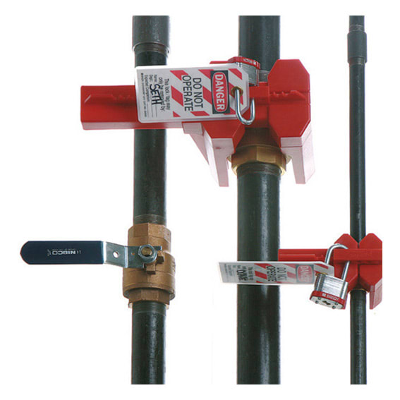 BRADY ITALIA - MOD800110 BALL VALVE LOCKOUT-PR-SMALL - 1 PEZZI