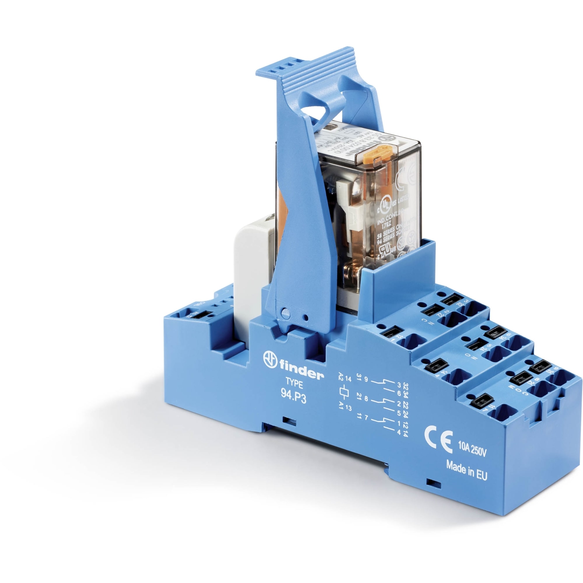 FINDER SPA FIN58P380120060SPA INTERFACCIA MOD A RELE 3 CONTATTO PUSH-
