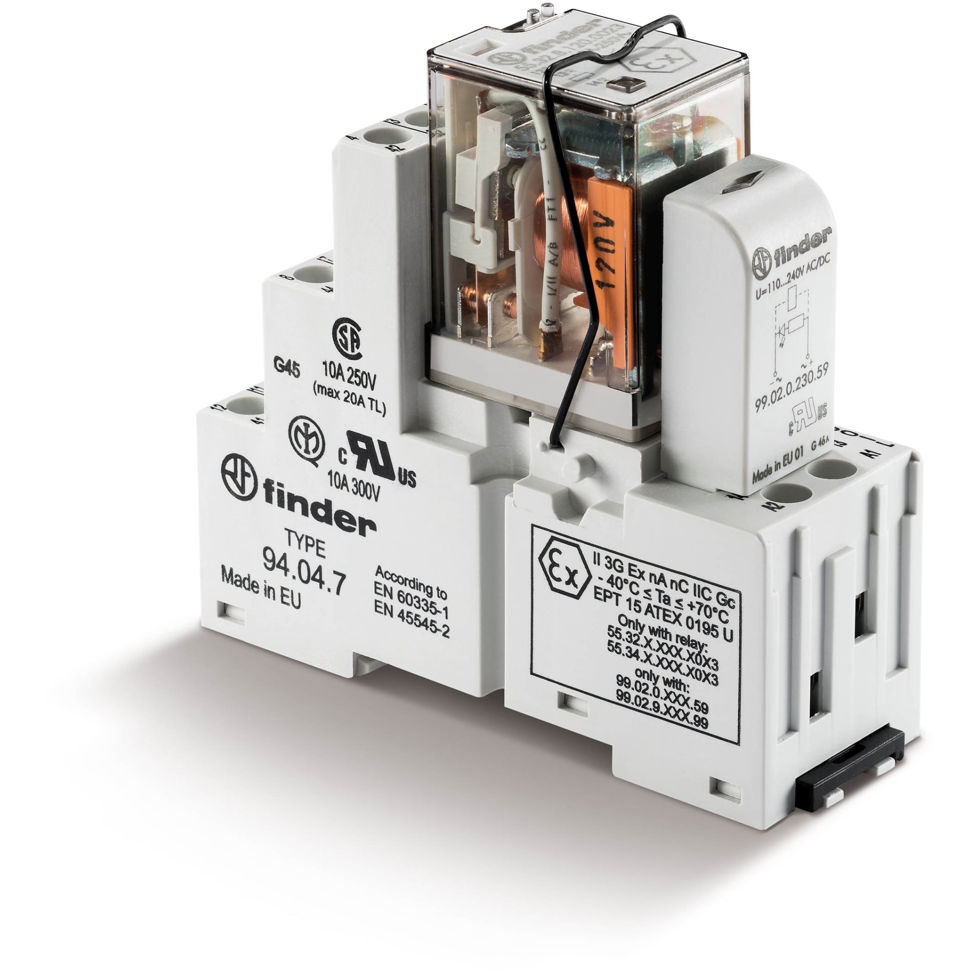 FINDER SPA - FIN583490125058SMA INTERFACCIA MODULARE A RELE 4 CONTATTI