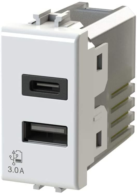 4 BOX SRL 4BX4B.AM.USB.30 USB 3.0 BTICINO MATIX BIANCA