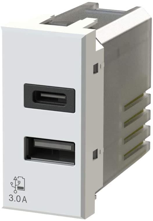 4 BOX SRL 4BX4B.HD.USB.30 USB 3.0 BTICINO AXOLUTE BIANCA