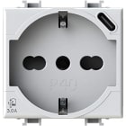 4 BOX SRL - 4BX4B.AM.P40.USB P40 USB 3.0 BTICINO MATIX BIANCA