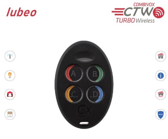 COMBIVOX SRL - CMB62.322 RADIOCOMANDO BIDIREZIONALE IUBEO PRO CTW