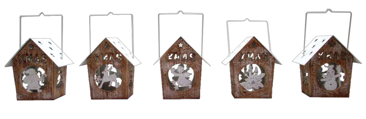 GIOCOPLAST NATALE SP GCP62011619 PORTA TEALIGHT LEGNO ASS. CM 11