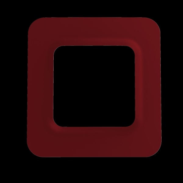 DELTA DORE SRL DDR6200280 PLACCA TYBOX 51XX ROSSO CARMINIO