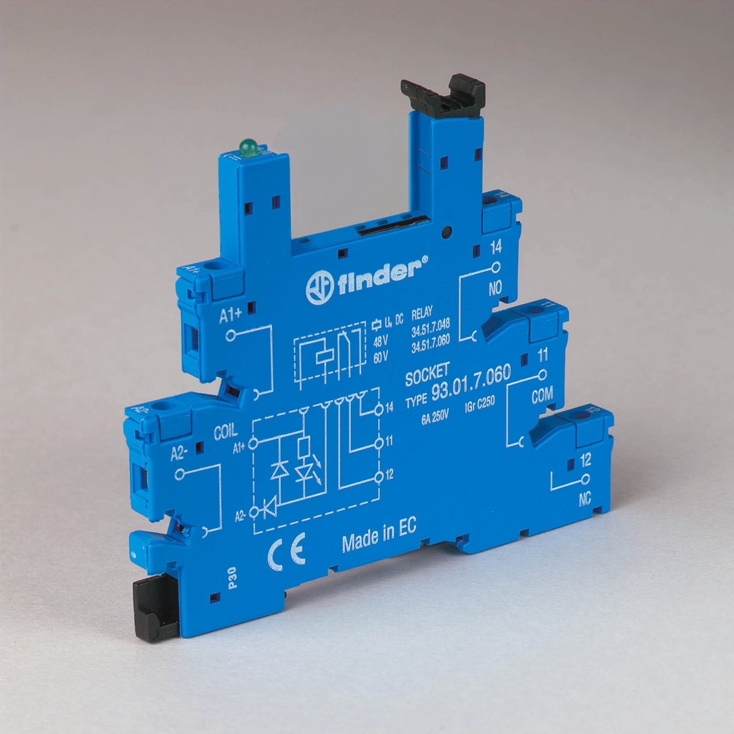 FINDER SPA FIN93017125 ZOCCOLO CON MORSETTI A BUSSOLA 1P S.34