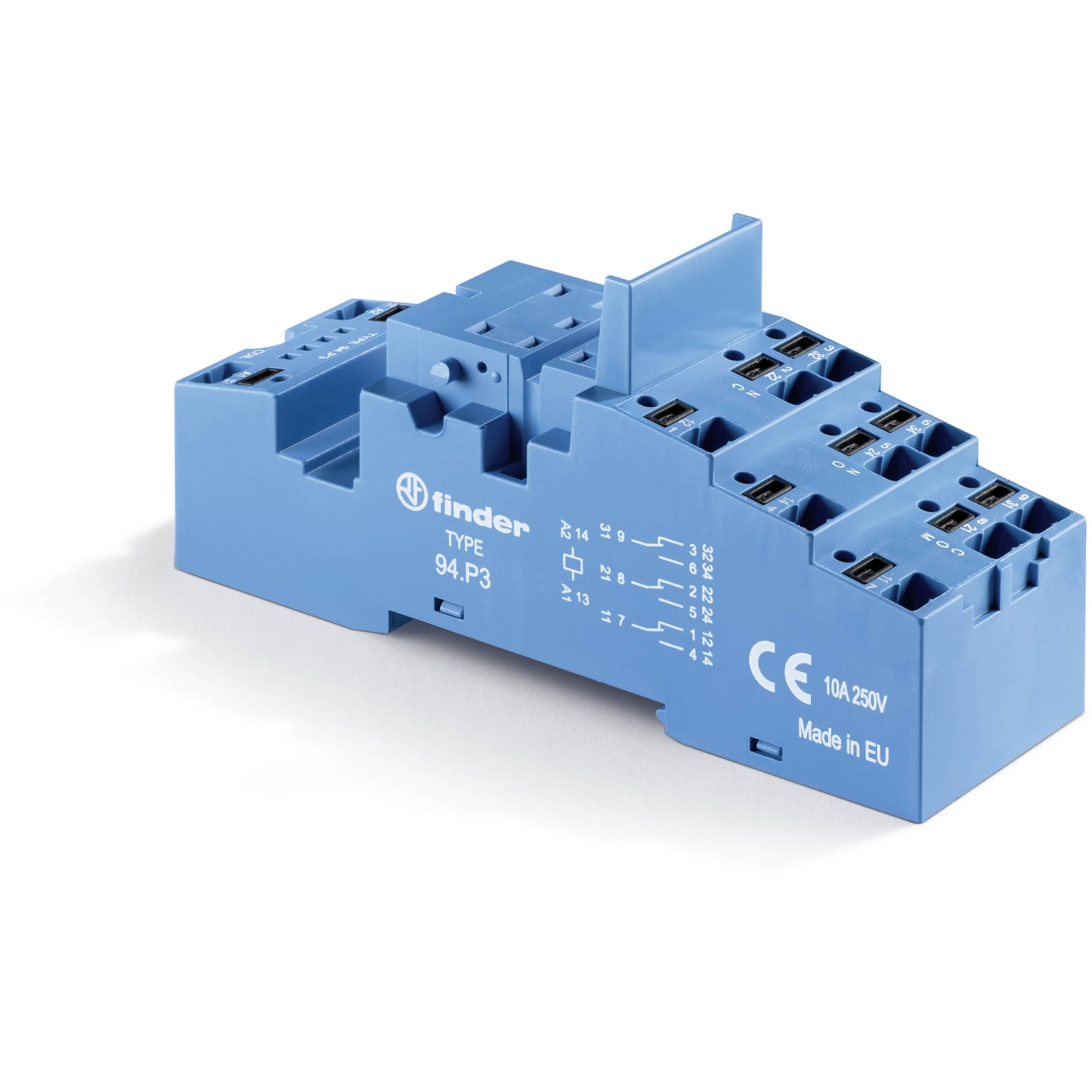 FINDER SPA - FIN94P3SMA ZOCCOLO MORSETTI PUSH-IN 3P S.55