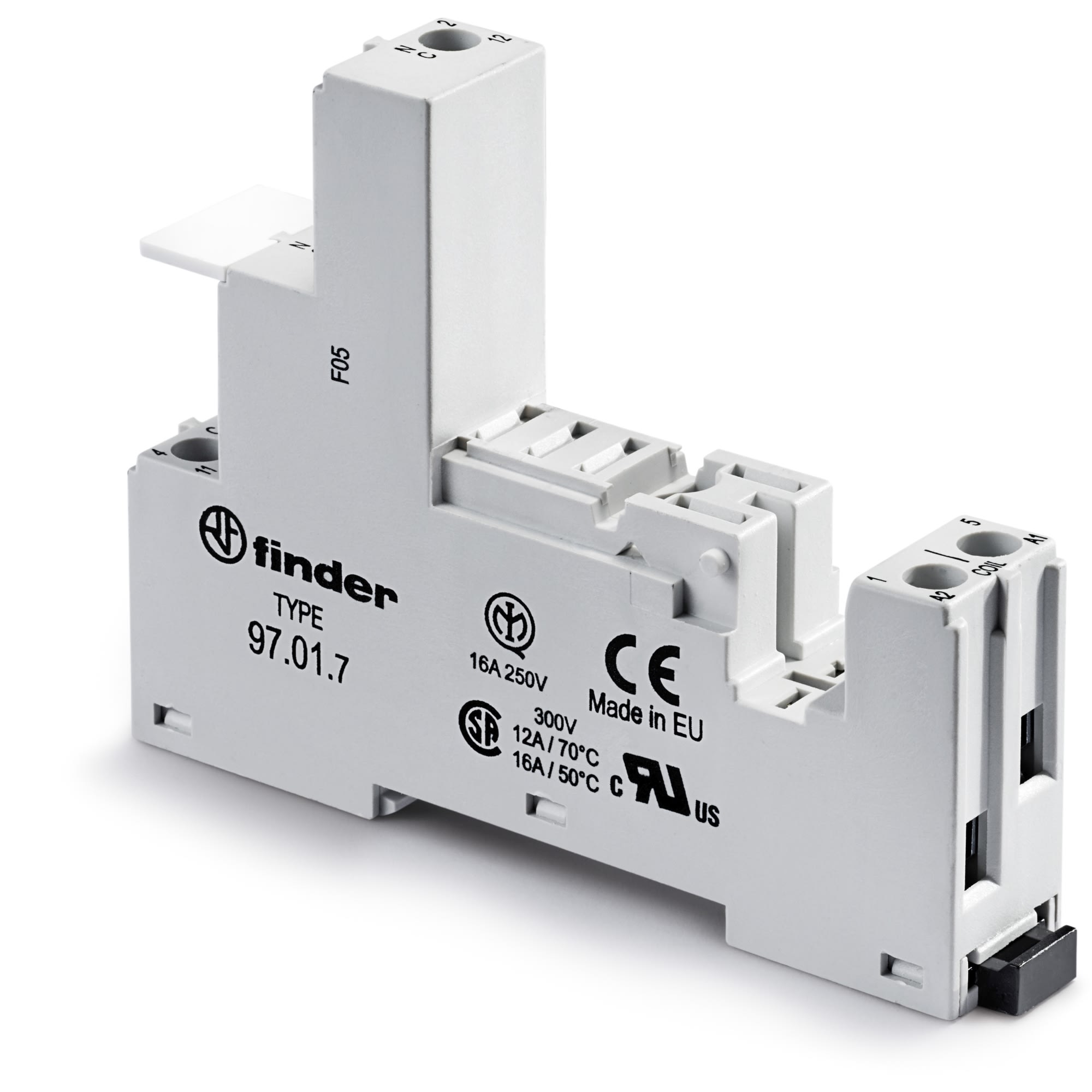 FINDER SPA - FIN97017SMA ZOCCOLO CON MORSETTI A BUSSOLA 1P S.46