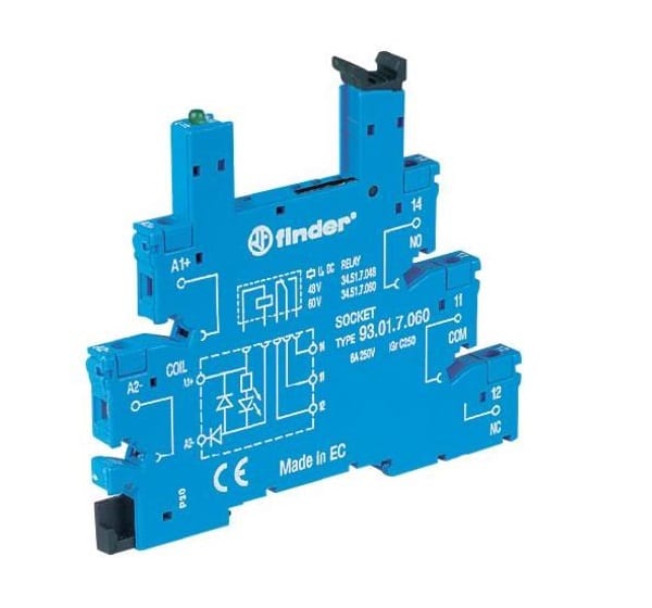 FINDER SPA FIN93017024 ZOCCOLO CON MORSETTI A BUSSOLA 1P S.34