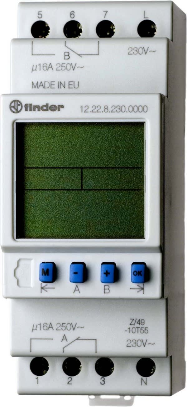 FINDER SPA - FIN122200240000 OROLOGIO DIGIT. SETTIMANALE 36MM 2CO 1MIN