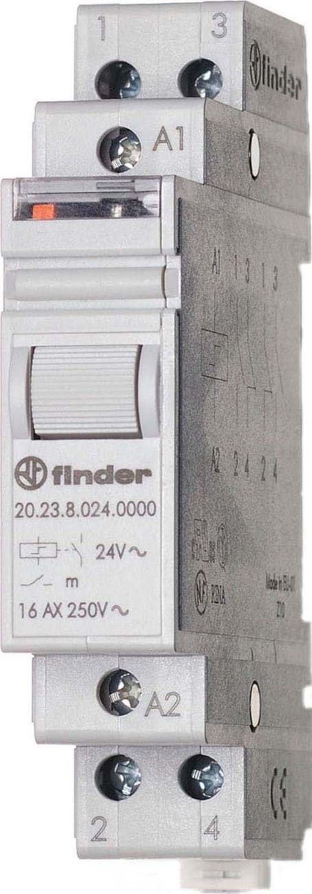 FINDER SPA FIN202390244000 RELE AD IMPULSI 17.5MM 1NO+1NC 16A