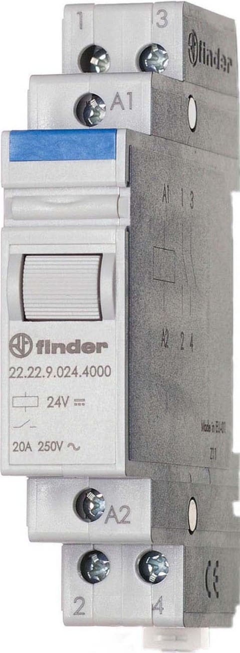 FINDER SPA FIN222290244000 RELE MONOSTABILE 17.5MM 2NO 20A