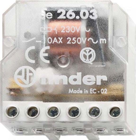 FINDER SPA - FIN260381100000 RELE AD IMPULSI PANNELLO 1NO+1NC 10A