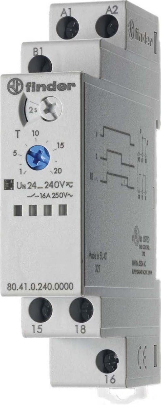 FINDER SPA FIN804102400000 TEMPORIZ.. RIT.DISINS. START EXT 24/240V