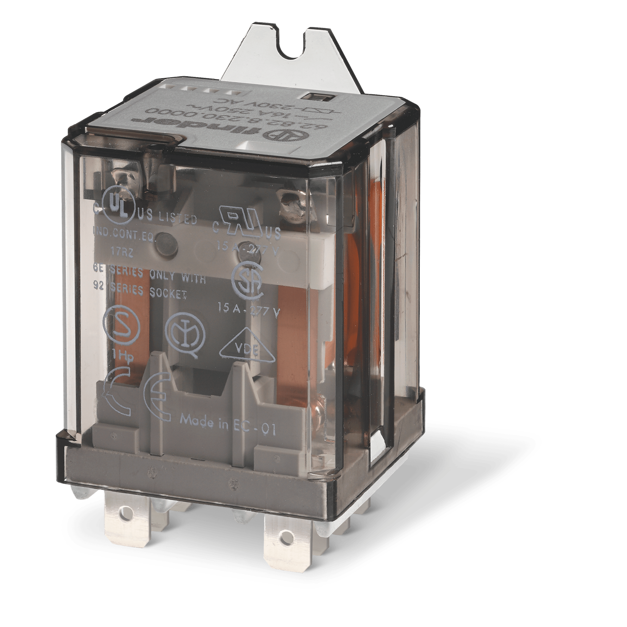 FINDER SPA - FIN628284004300 RELE DI POTENZA 2 CONTATTI 16A FASTON25