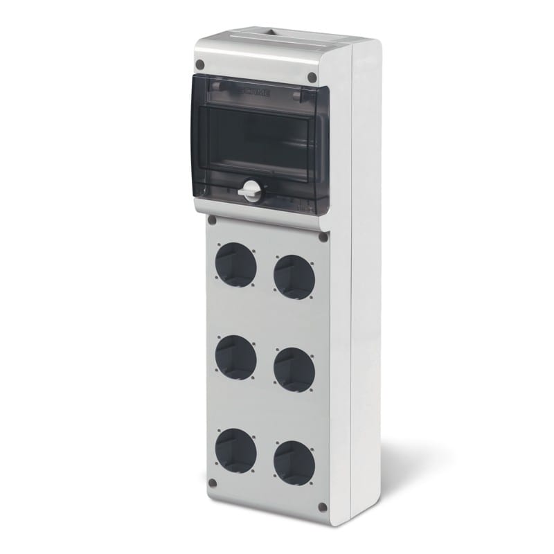 SCAME PARRE SPA SCA632.3530-000 QUADRO BLOCK3 CON 6 PREFORATURE + 6 DIN