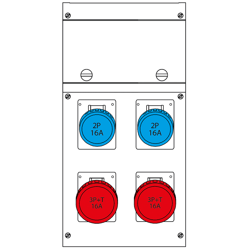 SCAME PARRE SPA - SCA632.4509-016 QUADRO DISTR.PARET.BLOCK4 IP66