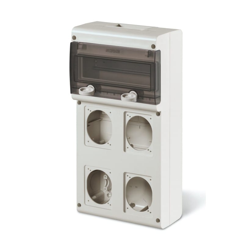 SCAME PARRE SPA SCA632.4700-000 QUADRO VUOTO BLOCK4 C/FORI + CHIAVE YALE