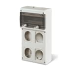 SCAME PARRE SPA SCA632.4700-000 QUADRO VUOTO BLOCK4 C/FORI + CHIAVE YALE