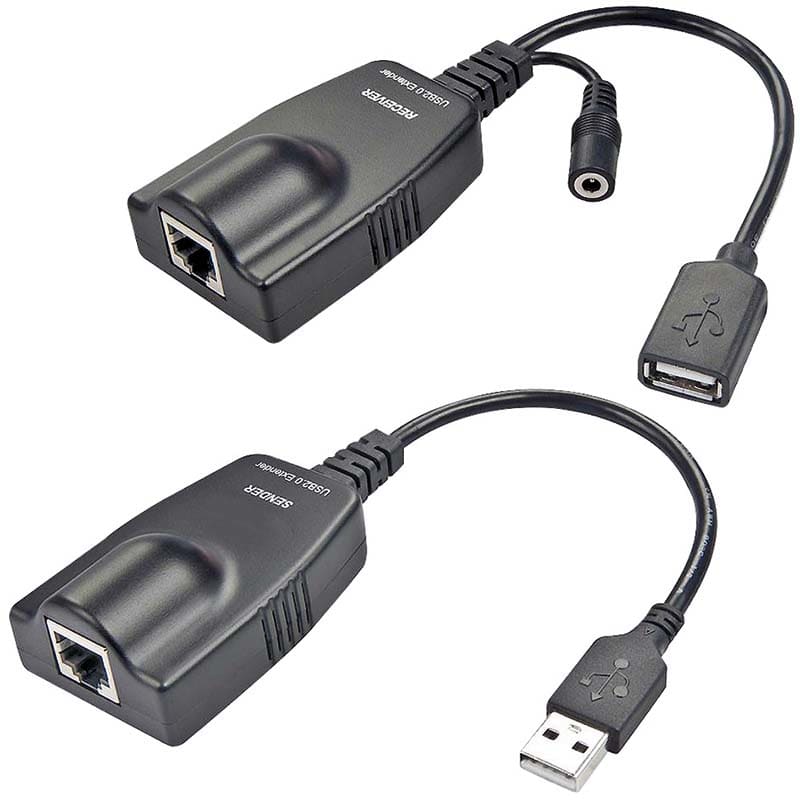 ELCART DISTRIBUTION ERT406848200 USB EXT. CAVO SING.CAT5E/6 100MT